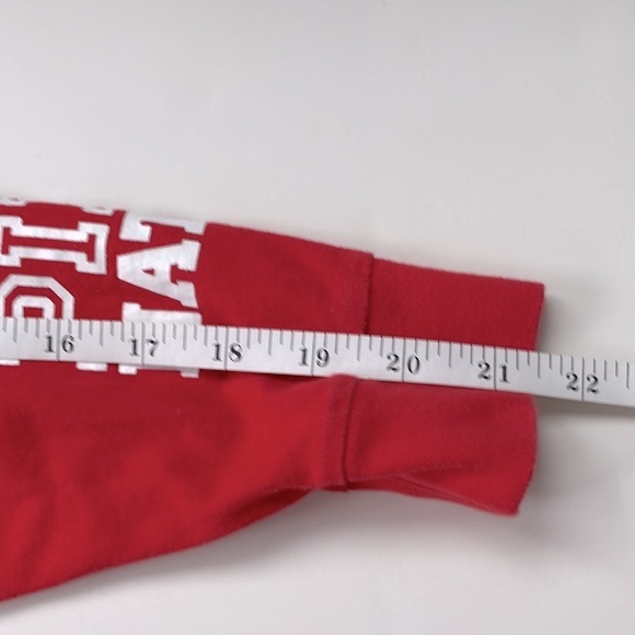 VS PINK Nation Holiday Long Sleeves Crewneck Tee, 100% Cotton, Size XS - Picture 8 of 9